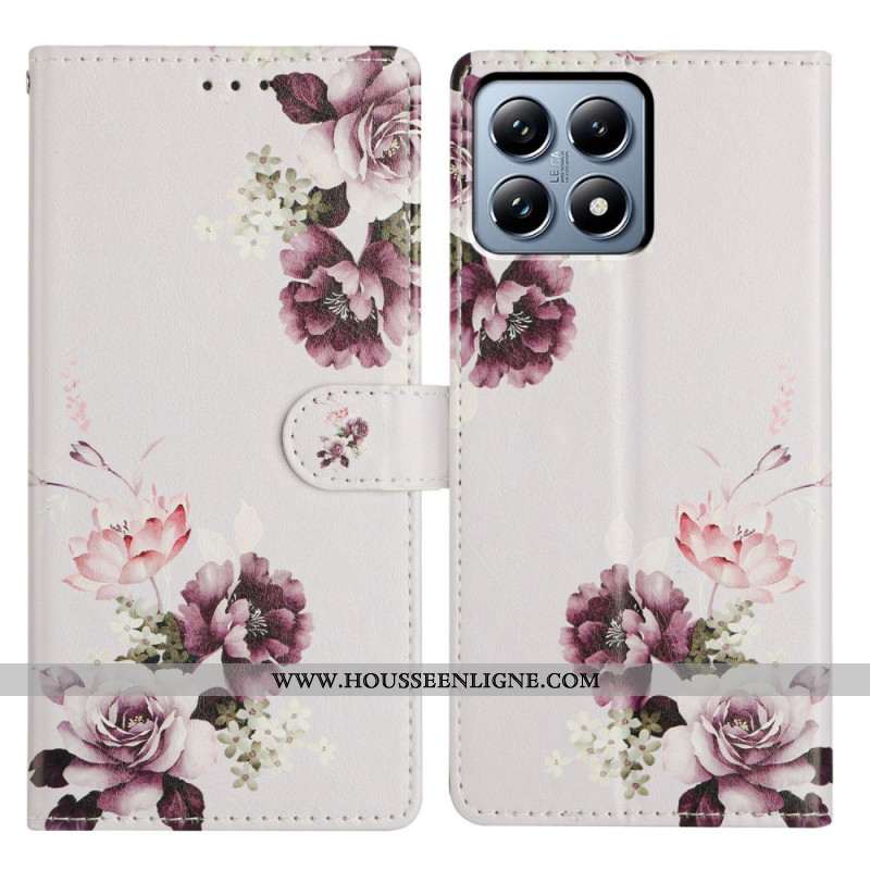 Housse Xiaomi 15T Pro Roses Violettes