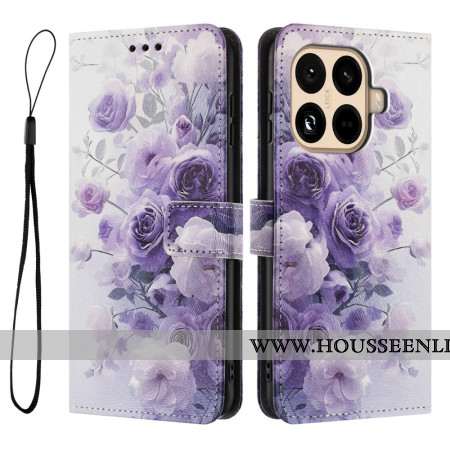Housse Xiaomi 15T Pro Roses Violettes