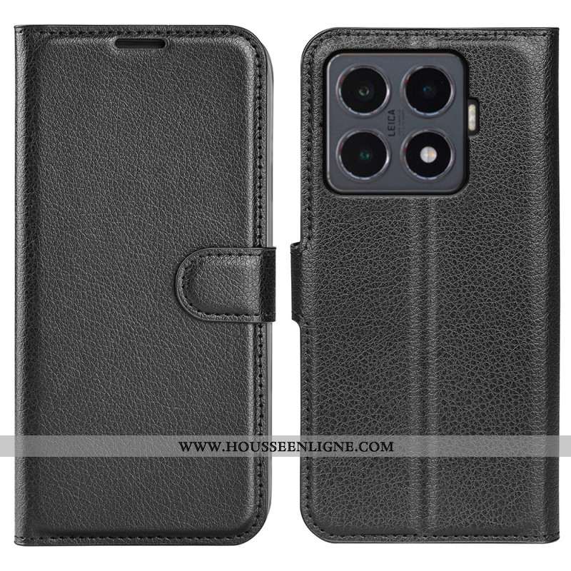 Housse Xiaomi 15T Pro Simili Cuir Litchi