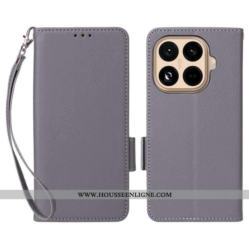 Housse Xiaomi 15T Pro Simili Cuir à Lanière