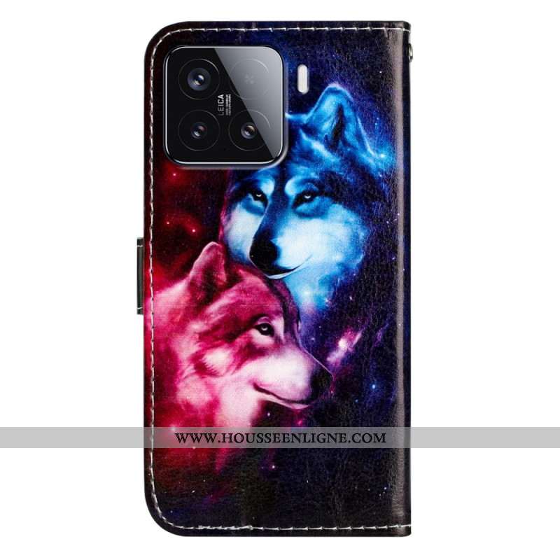 Housse Xiaomi 15T Pro avec Deux Loups