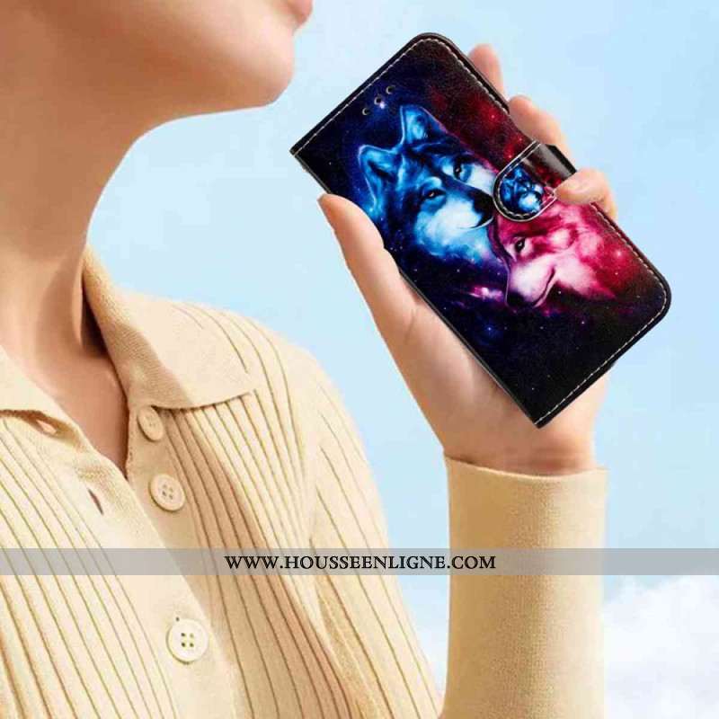 Housse Xiaomi 15T Pro avec Deux Loups