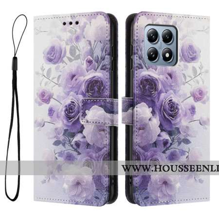 Housse Xiaomi 15T Roses Violettes