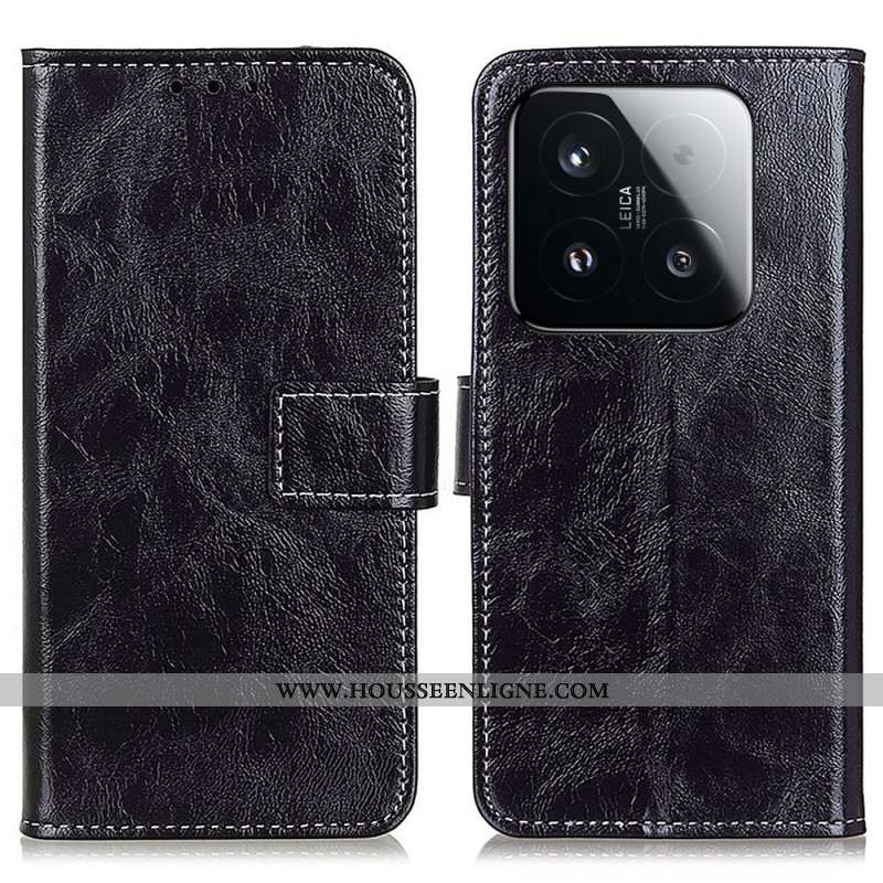 Housse Xiaomi 15T Simili Cuir Brillant