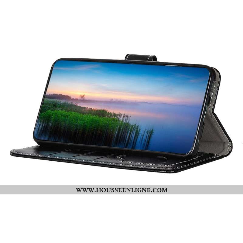 Housse Xiaomi 15T Simili Cuir Brillant