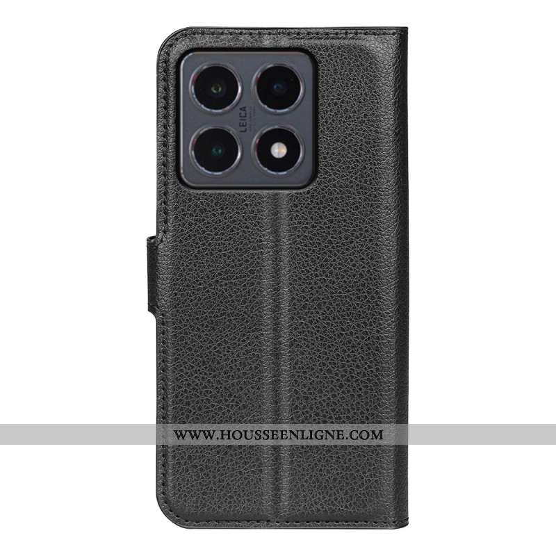 Housse Xiaomi 15T Simili Cuir Litchi