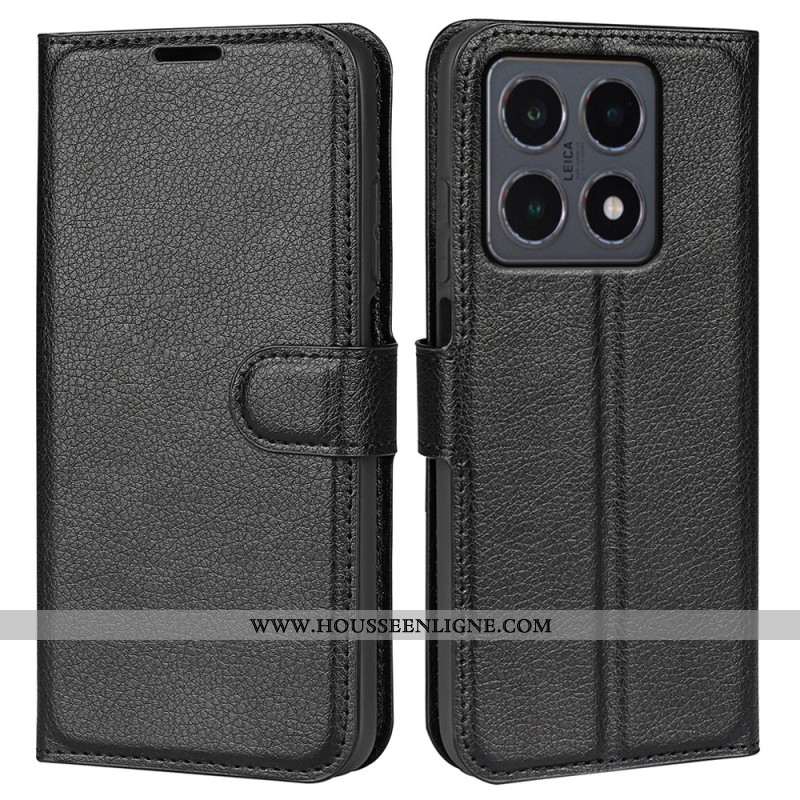 Housse Xiaomi 15T Simili Cuir Litchi