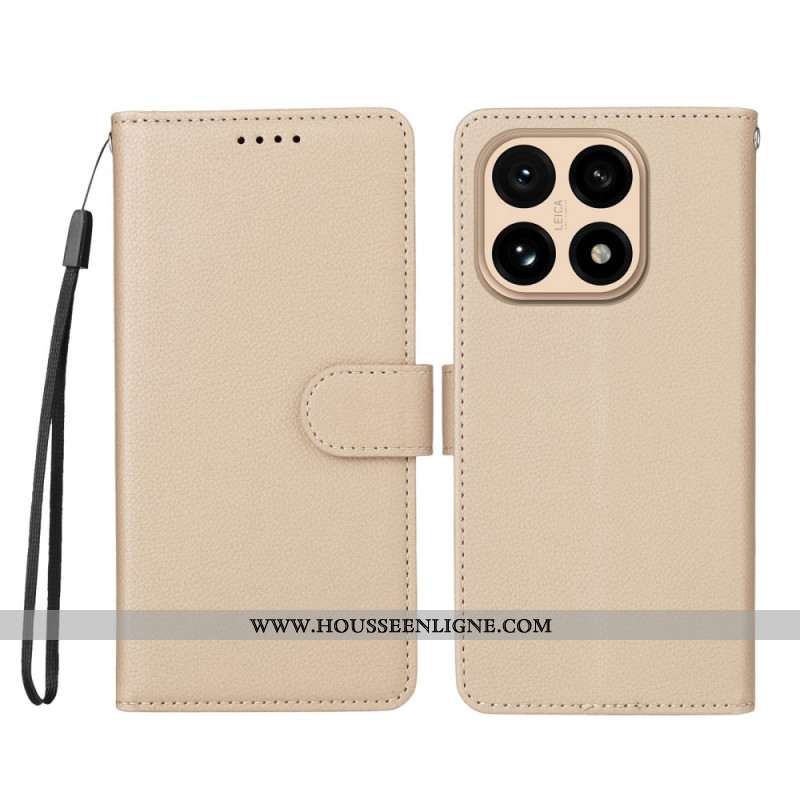 Housse Xiaomi 15T Simili Cuir Texturé
