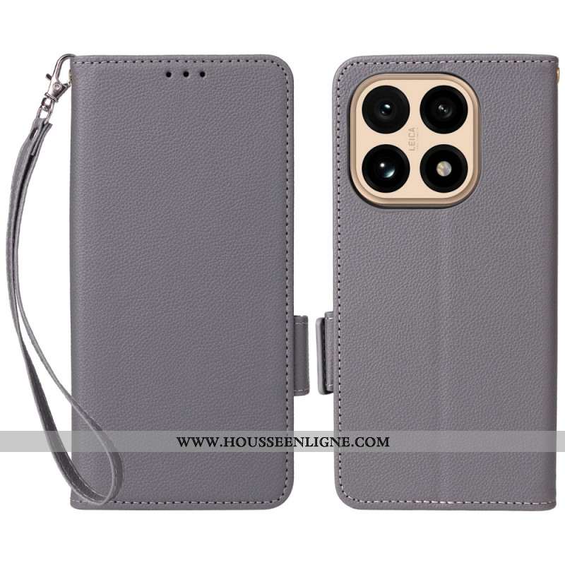 Housse Xiaomi 15T Simili Cuir à Lanière