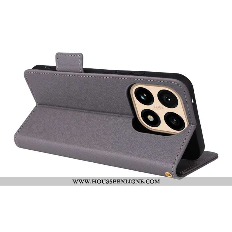 Housse Xiaomi 15T Simili Cuir à Lanière