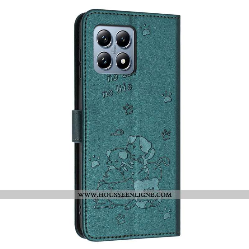 Housse Xiaomi 15T Tas de Chats avec Lanière