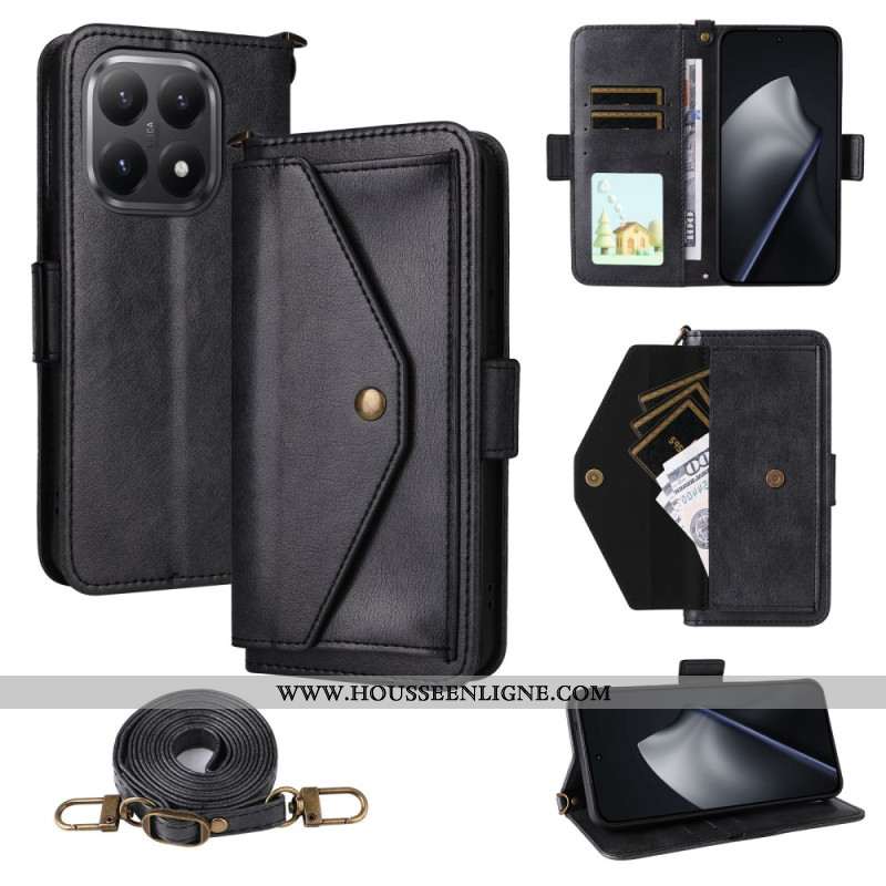 Housse Xiaomi 15T Vintage avec Bandoulière