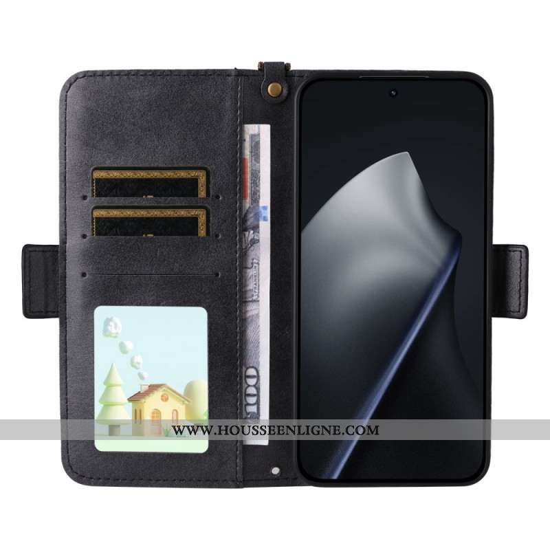 Housse Xiaomi 15T Vintage avec Bandoulière