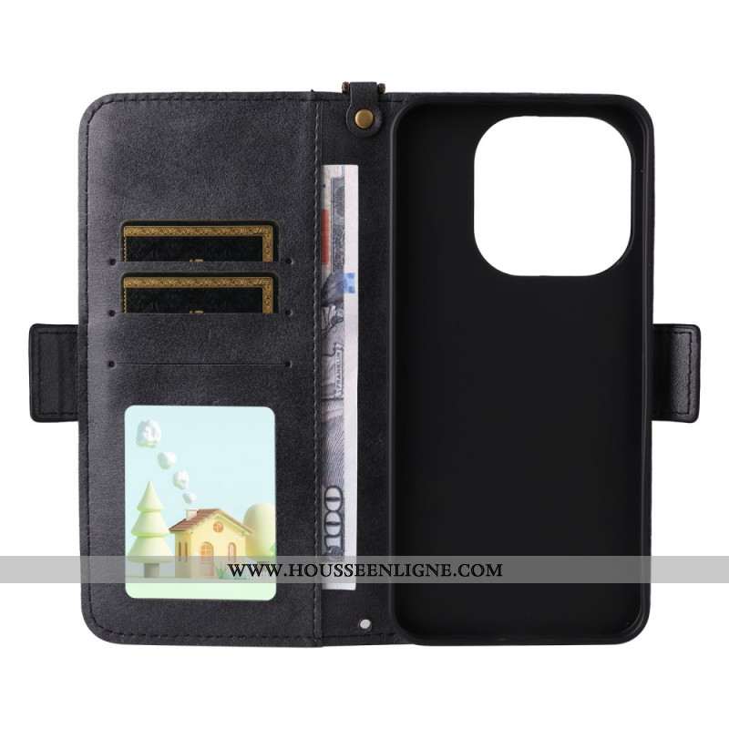 Housse Xiaomi 15T Vintage avec Bandoulière