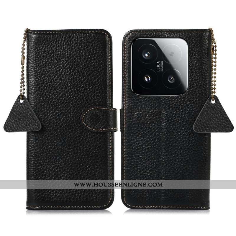 Housse Xiaomi 15T Vrai Cuir Protection RFID