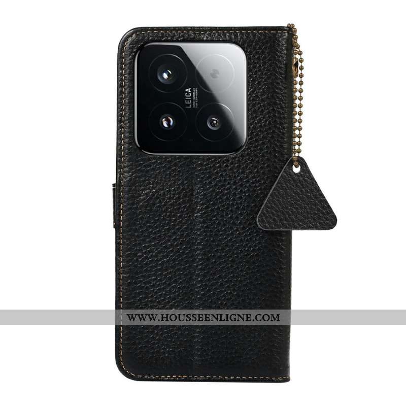 Housse Xiaomi 15T Vrai Cuir Protection RFID