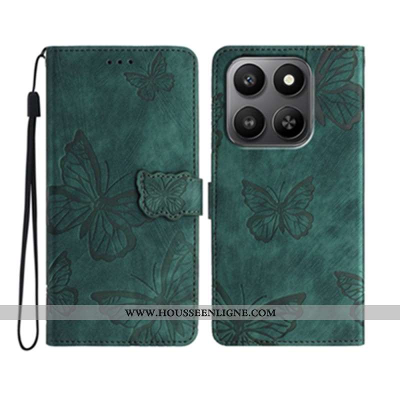 Housse Xiaomi 17 Effet Daim Papillons