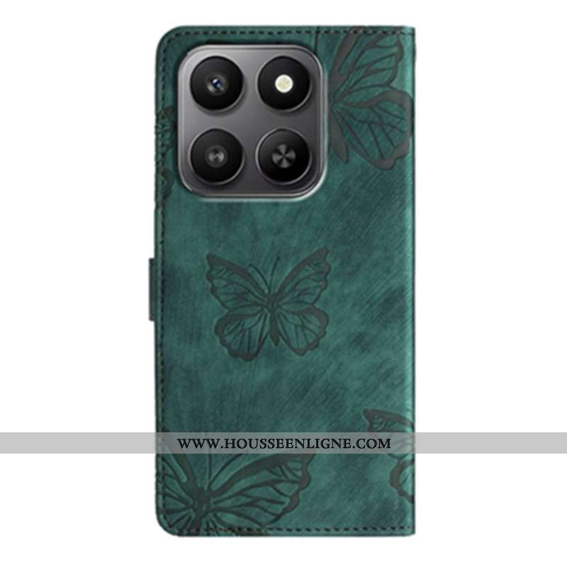 Housse Xiaomi 17 Effet Daim Papillons