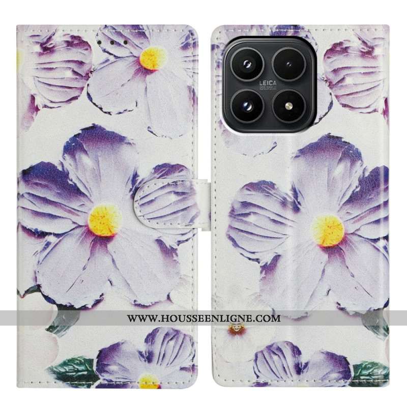 Housse Xiaomi 17 Fleurs Violettes