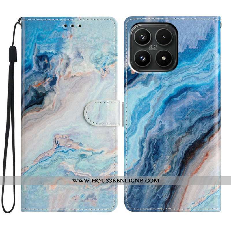 Housse Xiaomi 17 Marbre Bleu