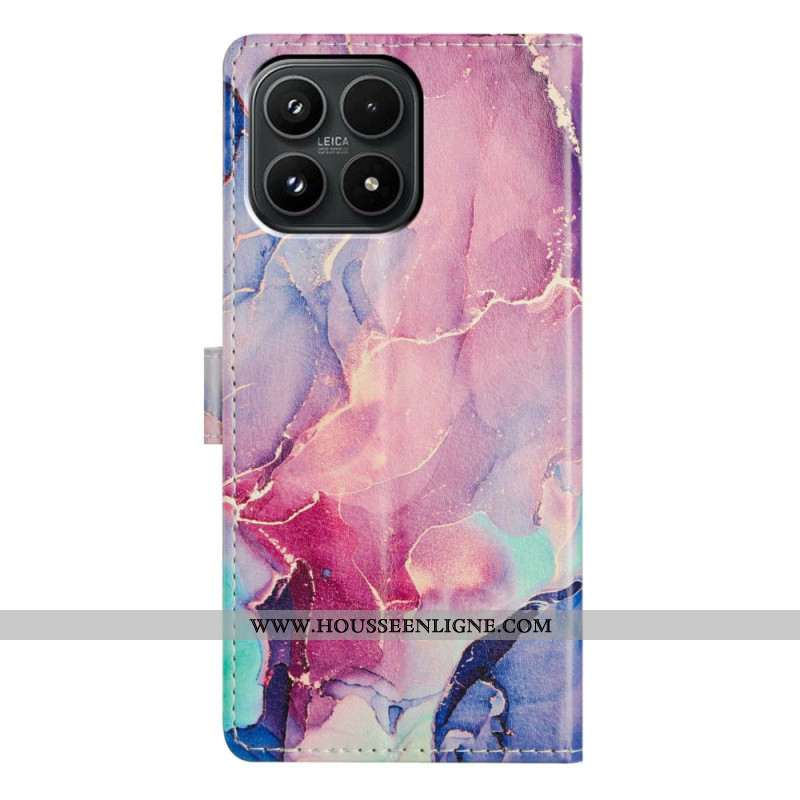Housse Xiaomi 17 Marbre Vert et Rose