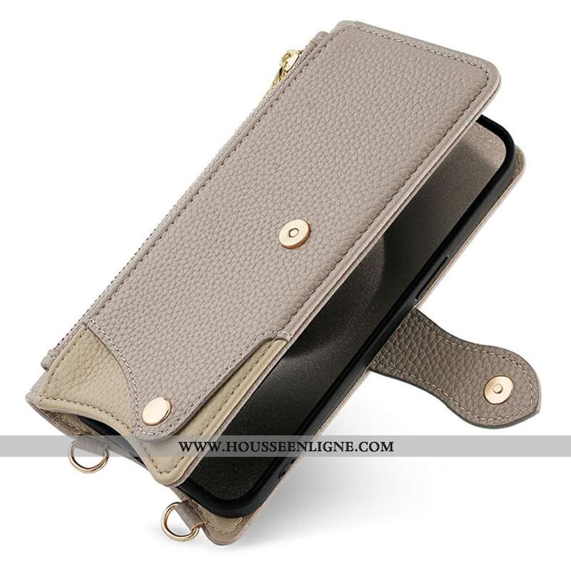 Housse Xiaomi 17 Miroir et Bandoulière Chaîne