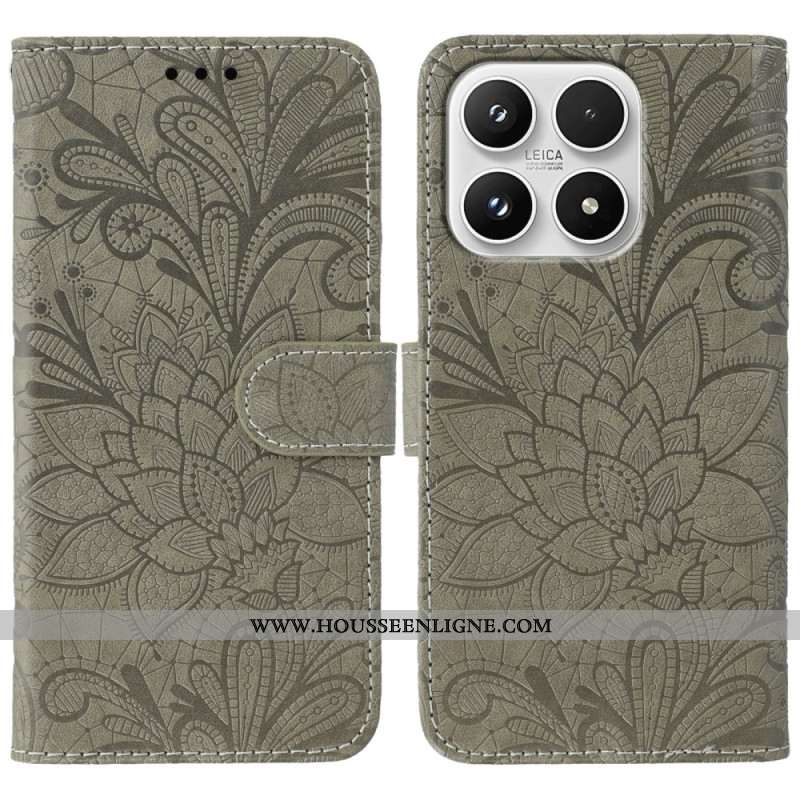 Housse Xiaomi 17 Motif Floral Dentelle