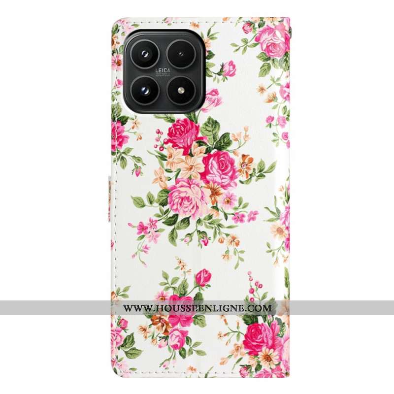 Housse Xiaomi 17 Motif Floral Rose