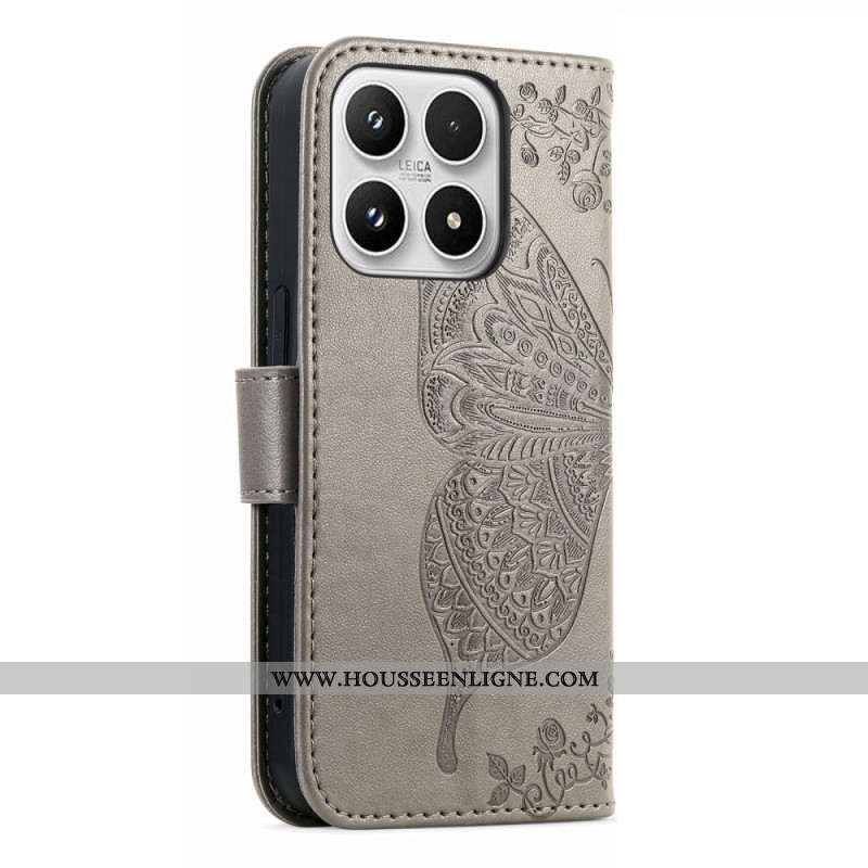 Housse Xiaomi 17 Papillon 3D et Strass