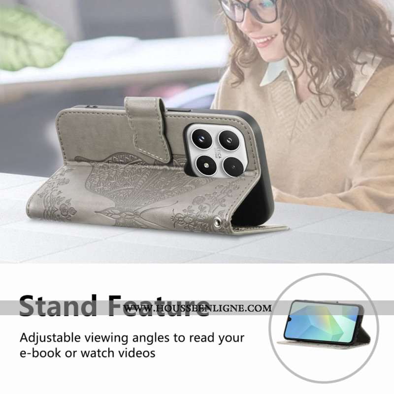 Housse Xiaomi 17 Papillon 3D et Strass