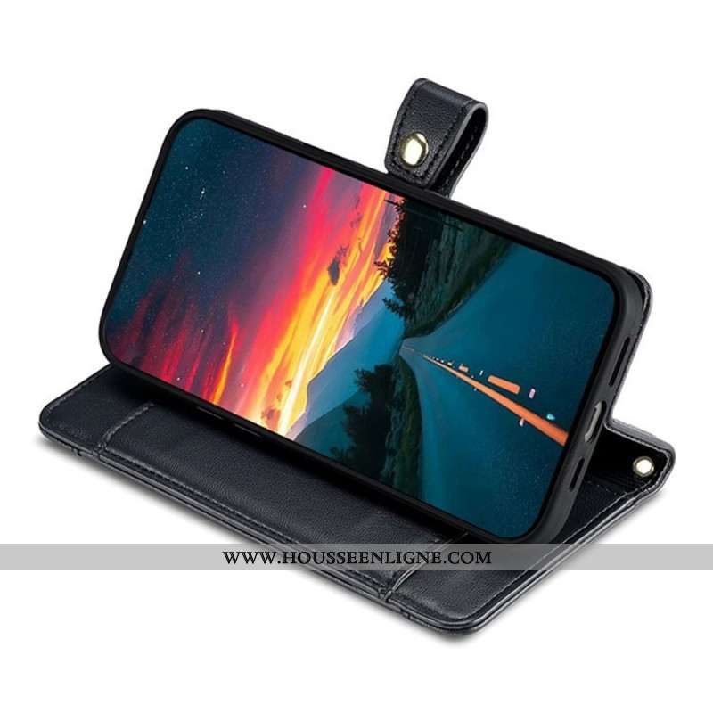 Housse Xiaomi 17 Poche Zippée et 2 Sangles