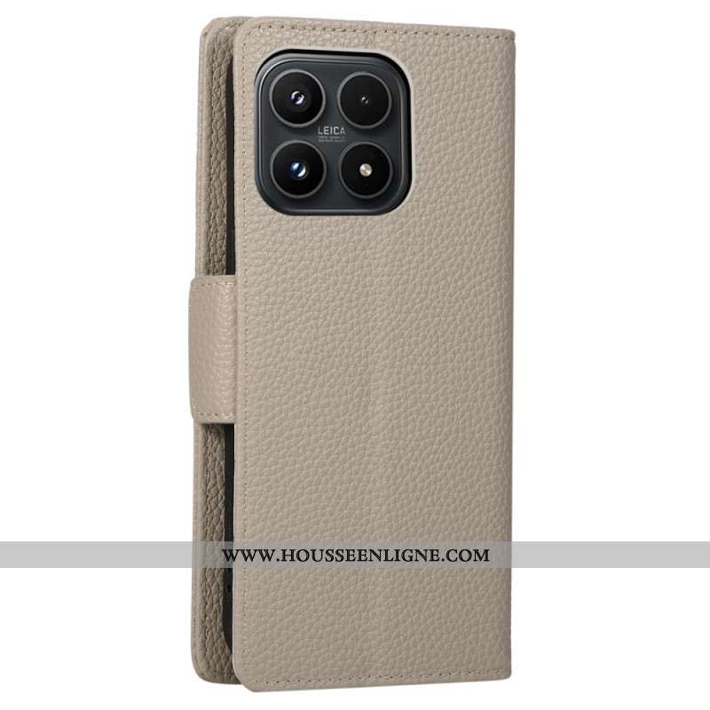 Housse Xiaomi 17 Portefeuille Bicolore avec Dragonne