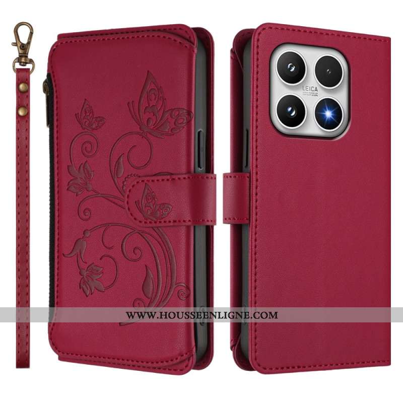 Housse Xiaomi 17 Portefeuille Floral