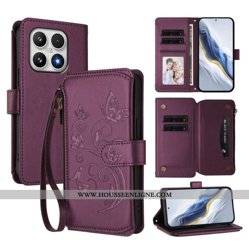 Housse Xiaomi 17 Portefeuille Floral