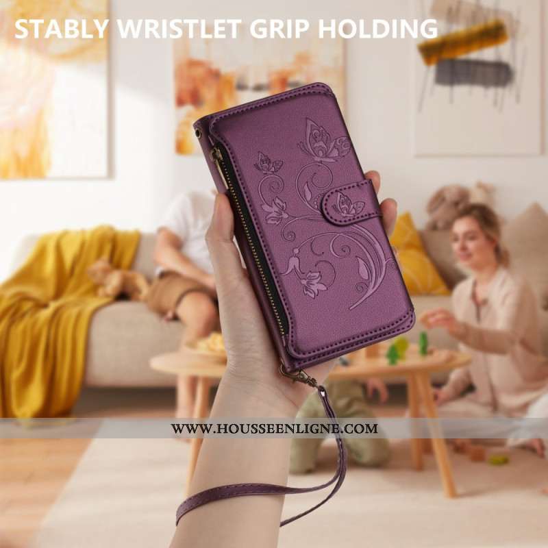 Housse Xiaomi 17 Portefeuille Floral