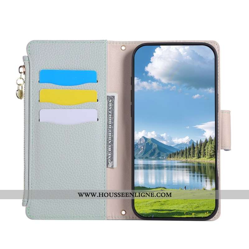 Housse Xiaomi 17 Portefeuille à Fermeture Éclair