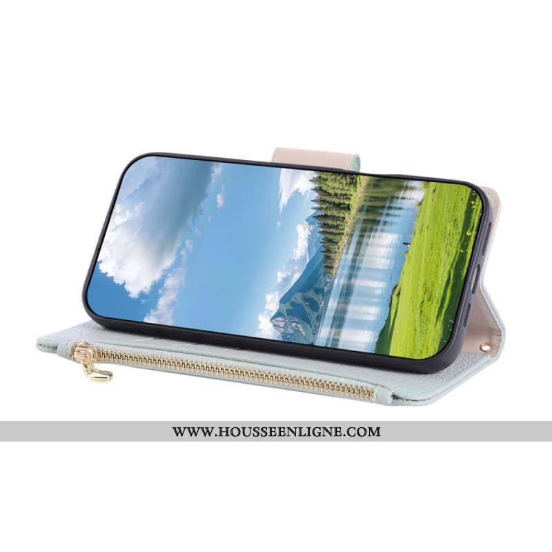 Housse Xiaomi 17 Portefeuille à Fermeture Éclair