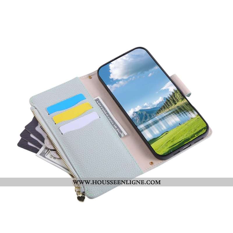 Housse Xiaomi 17 Portefeuille à Fermeture Éclair