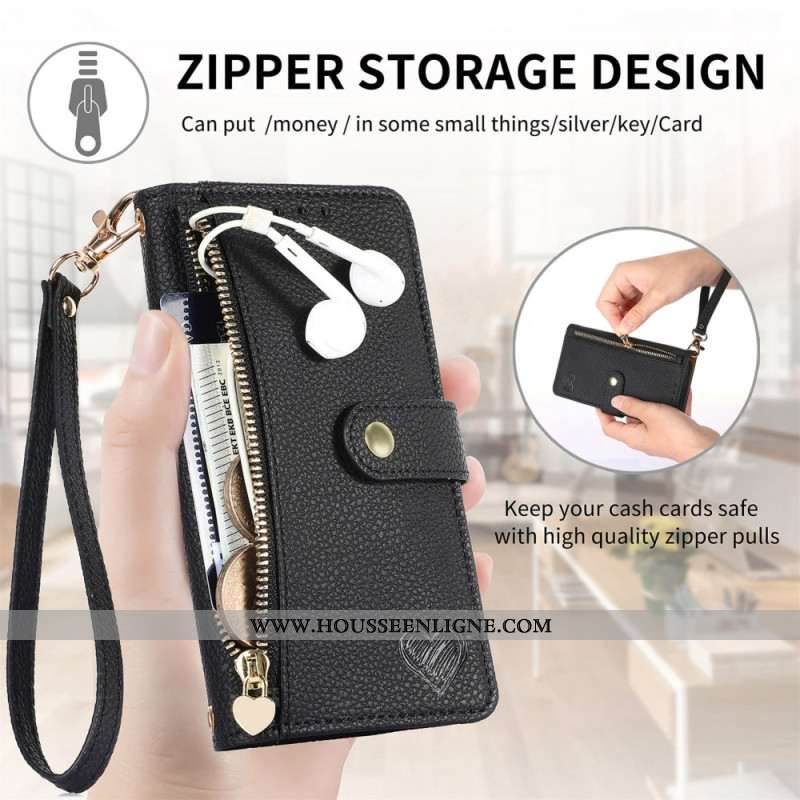 Housse Xiaomi 17 Pro Blocage RFID Design Coeur