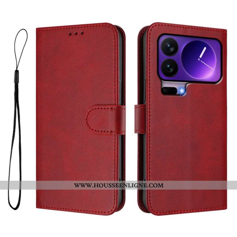 Housse Xiaomi 17 Pro Blocage RFID Effet Cuir