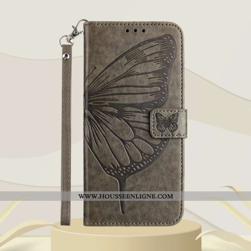 Housse Xiaomi 17 Pro Design Papillon à Lanière