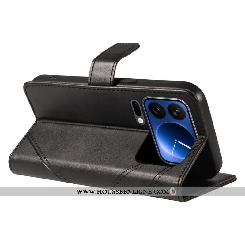 Housse Xiaomi 17 Pro Effet Cuir Bicolore