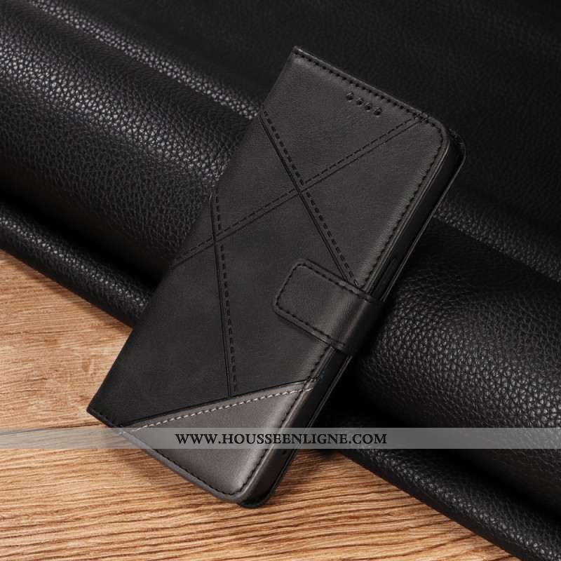 Housse Xiaomi 17 Pro Effet Cuir Bicolore