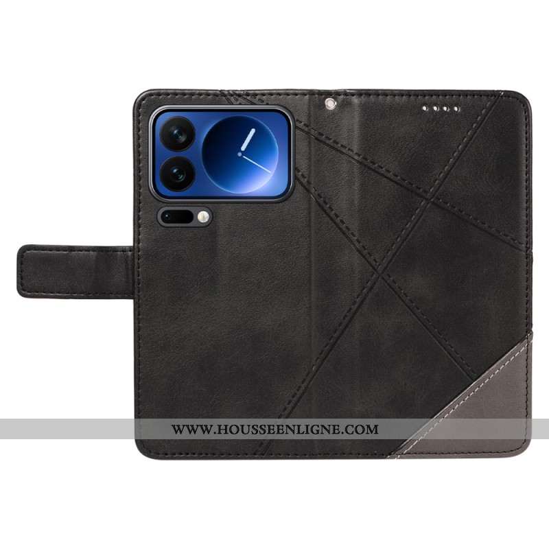 Housse Xiaomi 17 Pro Effet Cuir Bicolore