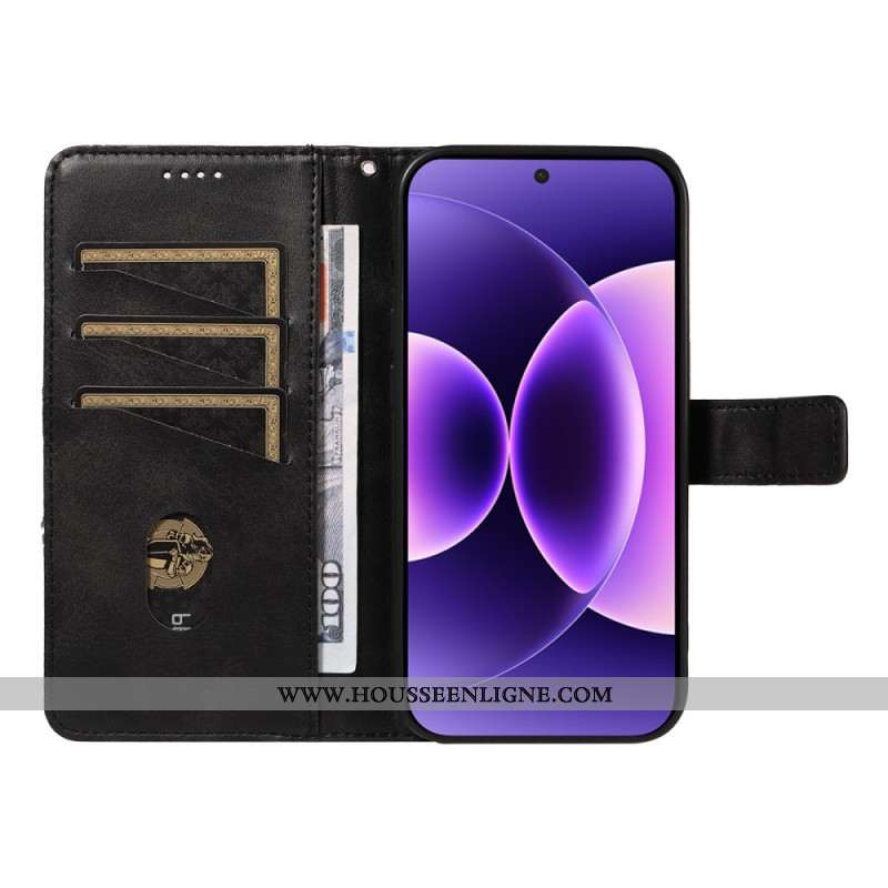 Housse Xiaomi 17 Pro Effet Cuir Bicolore