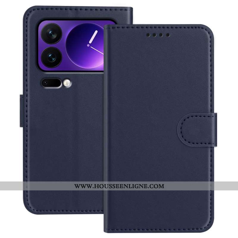 Housse Xiaomi 17 Pro Effet Cuir Uni