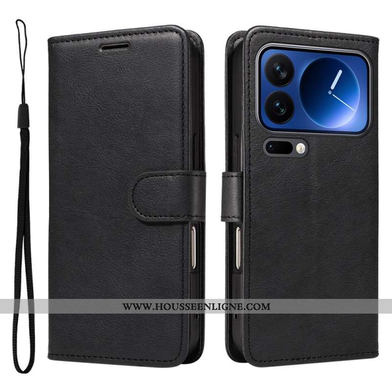 Housse Xiaomi 17 Pro Effet Cuir Uni