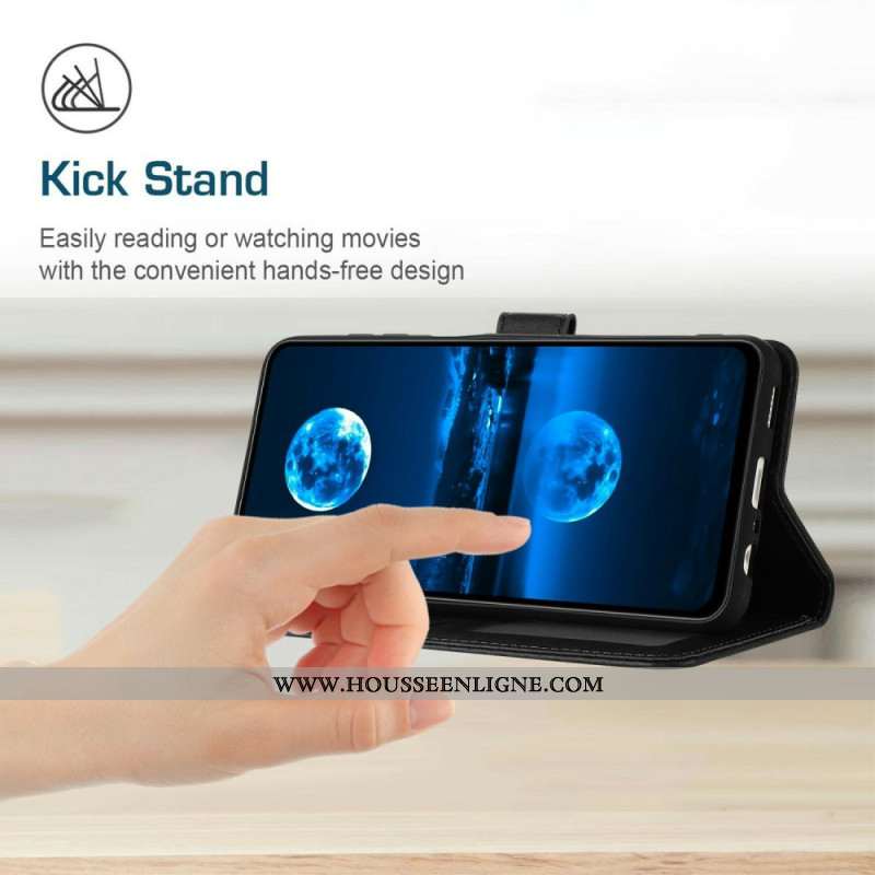 Housse Xiaomi 17 Pro Effet Cuir à Lanière