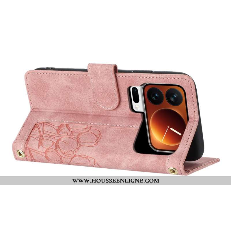 Housse Xiaomi 17 Pro Max 5 Porte-Cartes et Lanière