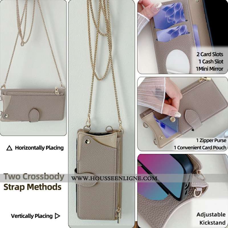 Housse Xiaomi 17 Pro Max Bandoulière Chaînette